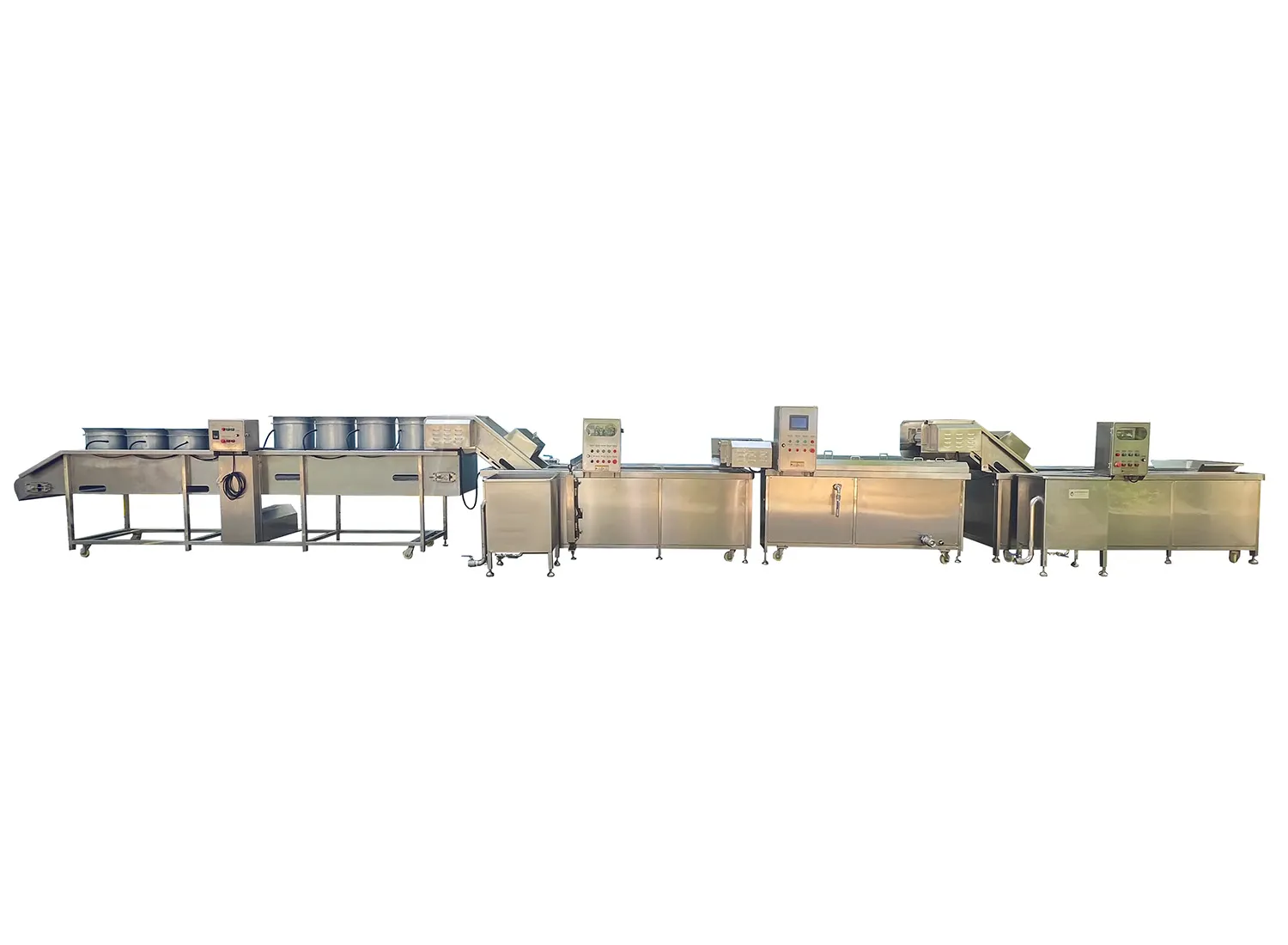 Corn cleaning line