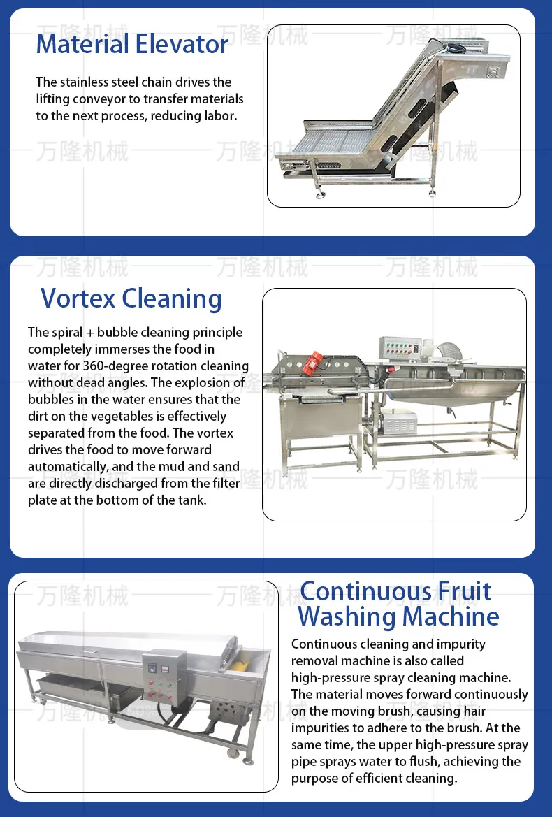 Elevator and eddy current cleaning machine and continuous fruit washing machine