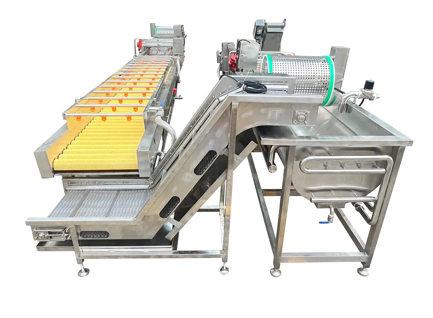 Fish skin impurity removal production line