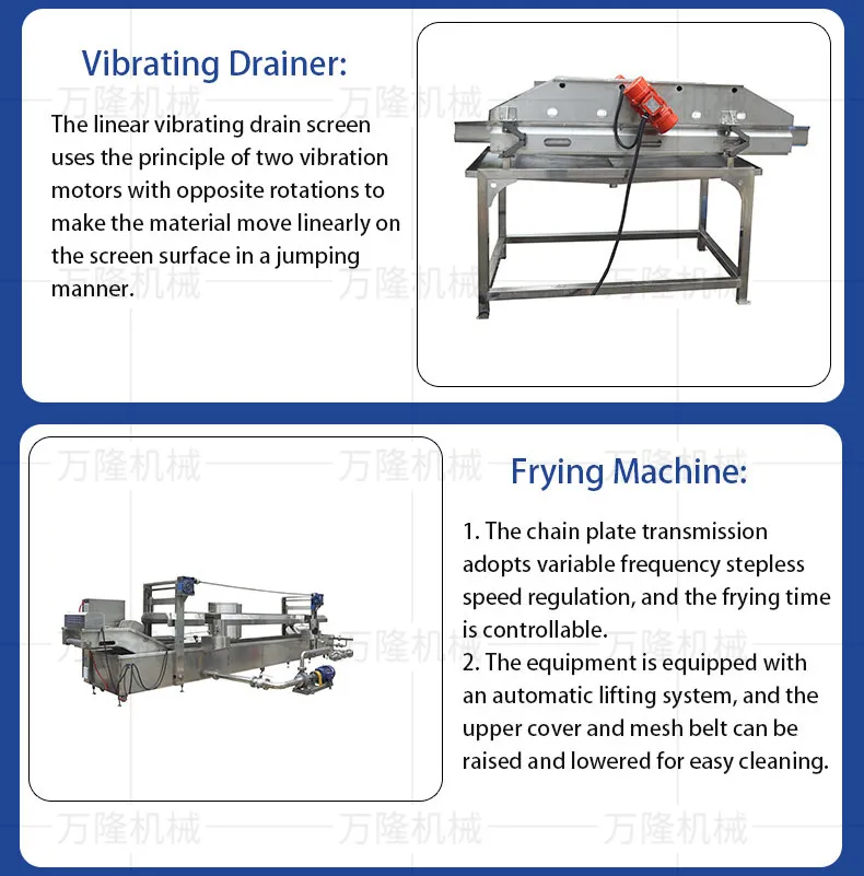 Vibrating drainer and fryer