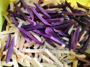 Purple potato cutting machine