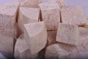 Taro block cutting machine