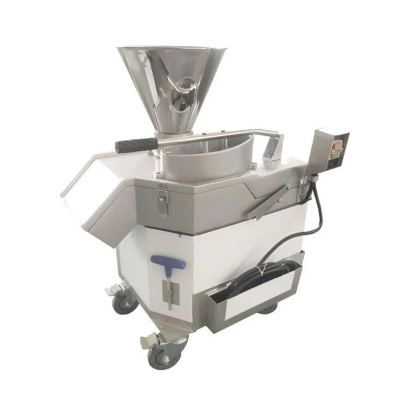 Vertical tuber vegetable cutter