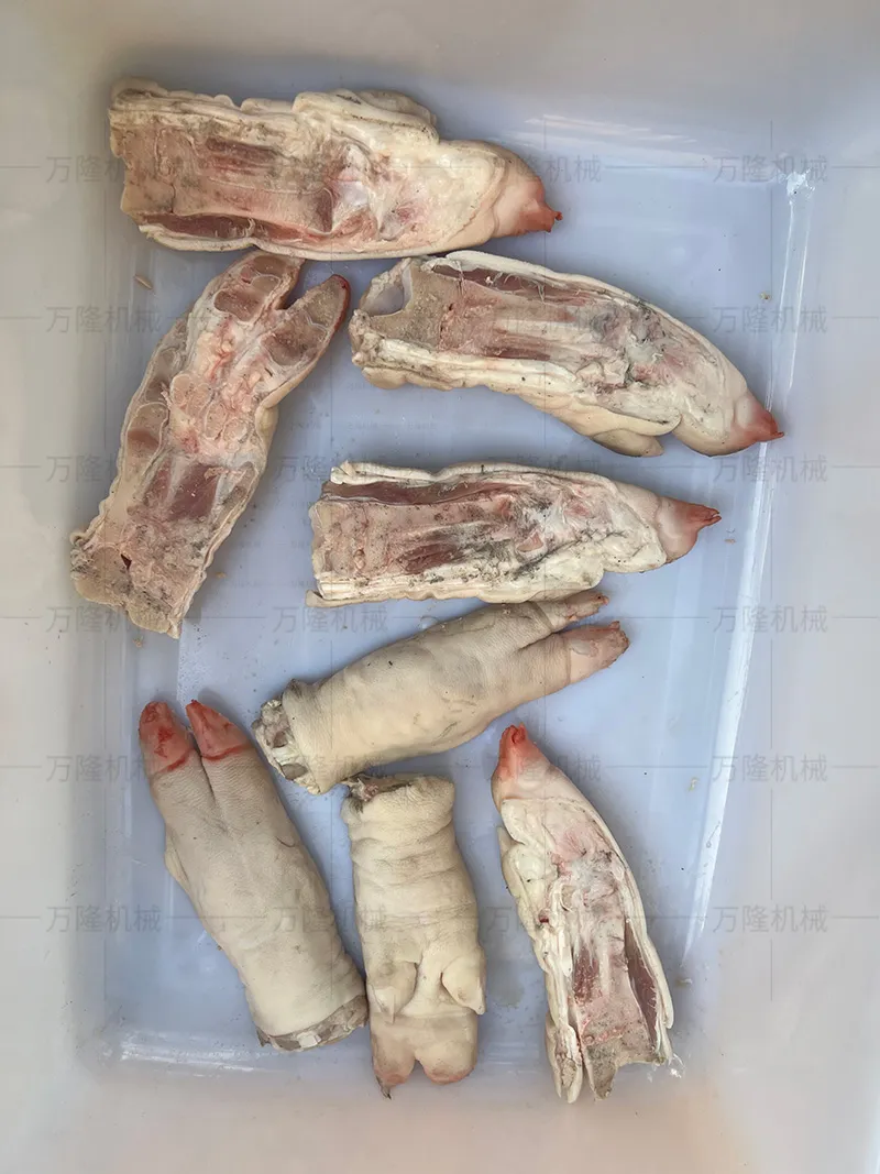 Pig trotter processing machine