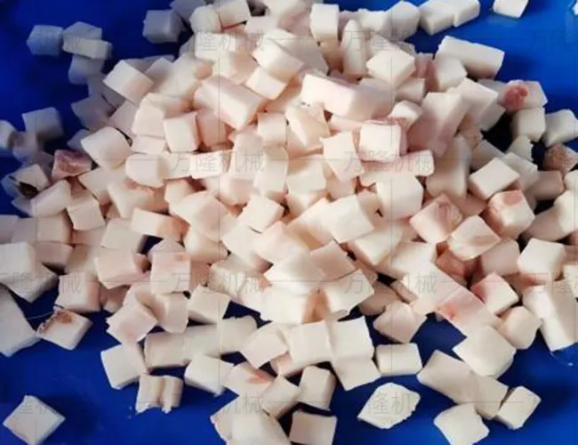 Pork dicing machine