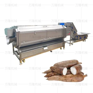 Cassava cleaning machine