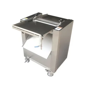 Vertical fish skinning machine