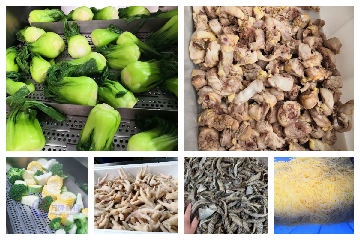 Blanching machine effect