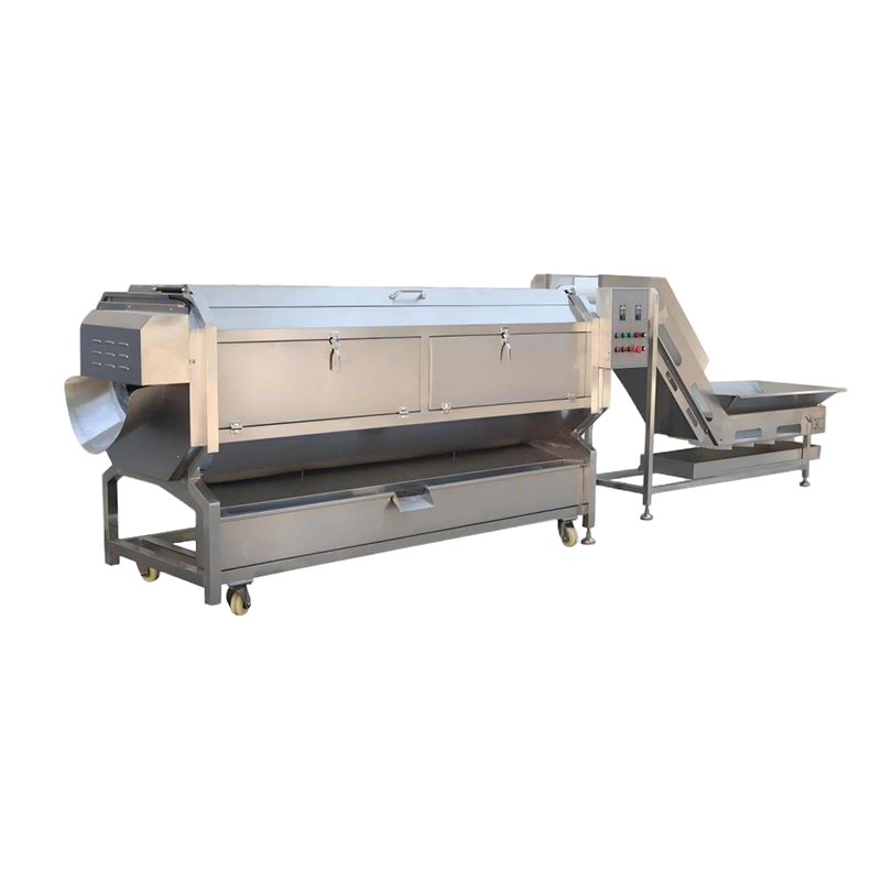 Peeling and cleaning machine