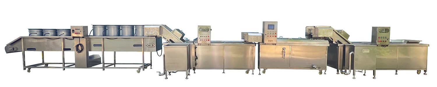 Corn blanching production line