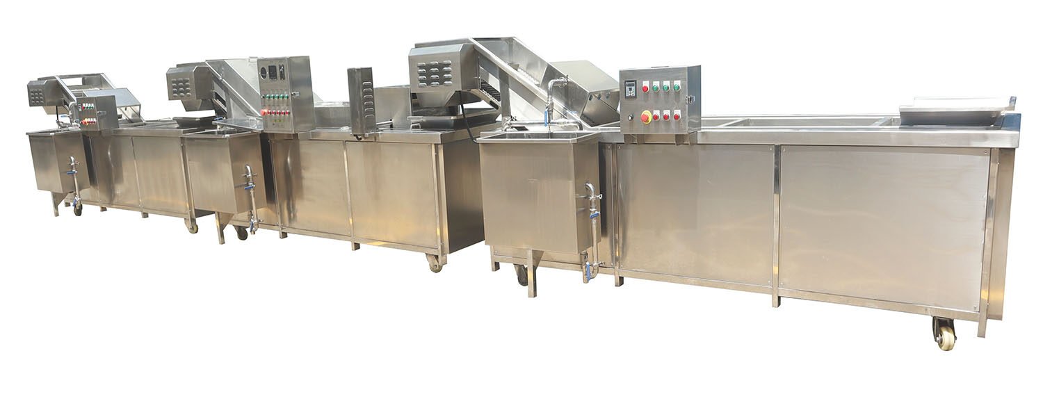 meat blanching production line