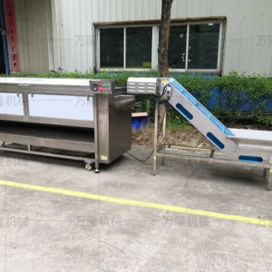 spiral cleaning and peeling machine