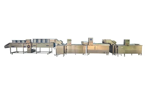 corn washing and blanching production line