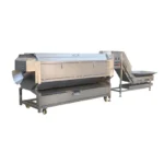 spiral cleaning and peeling machine