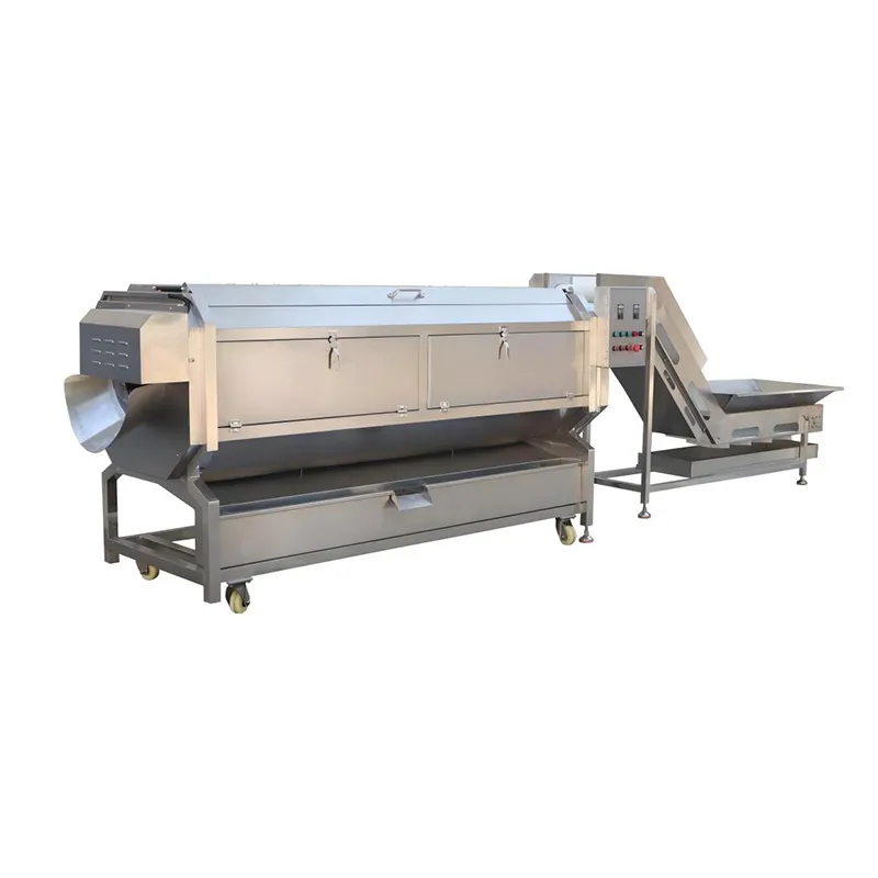 spiral cleaning and peeling machine spiral cleaning and peeling machine