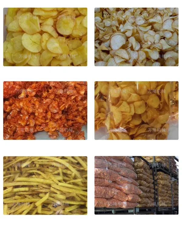 potato frying production line